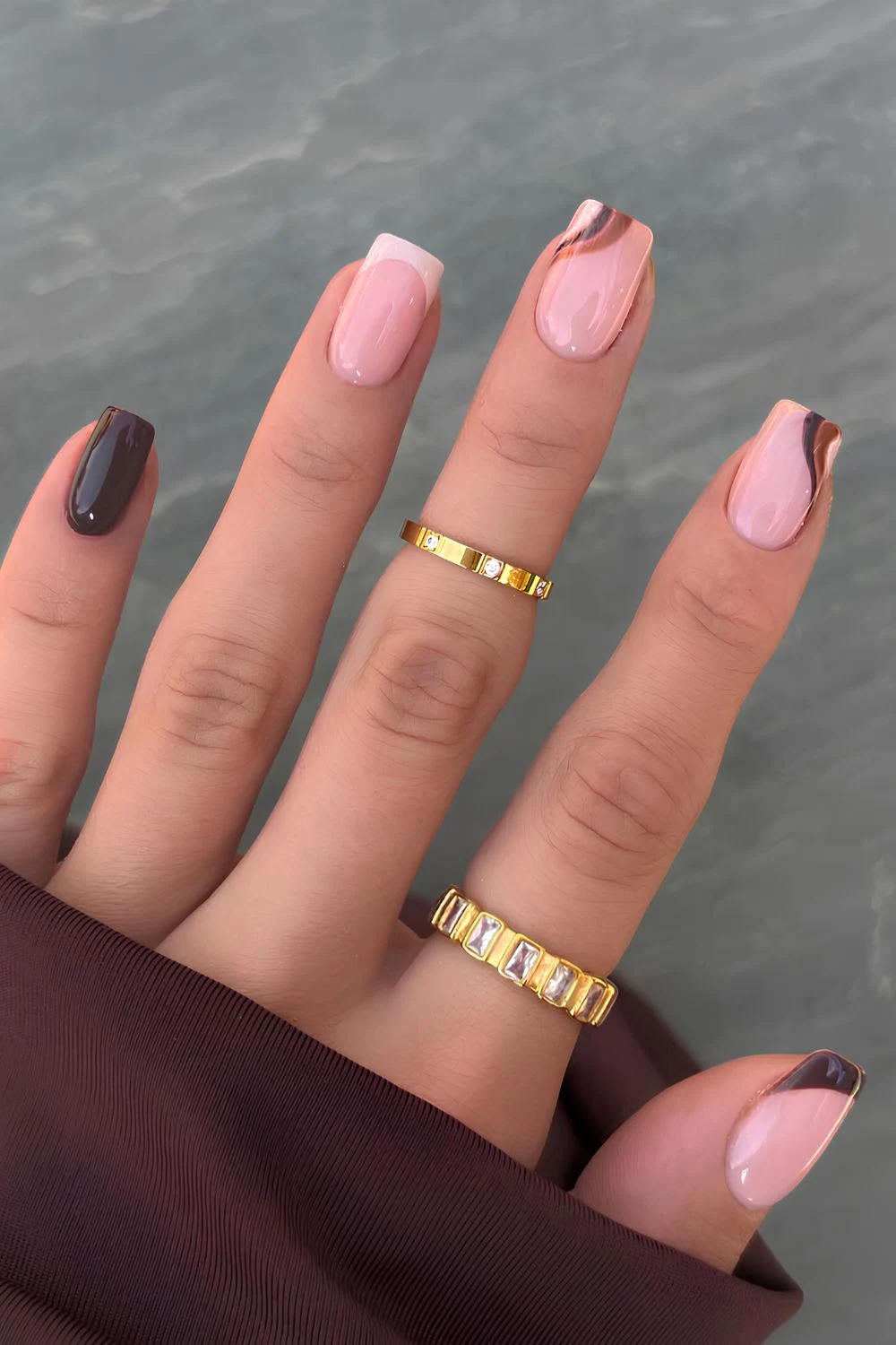25 Elegant Neutral Nail Ideas for a Sophisticated Look 21 Brown & Beige