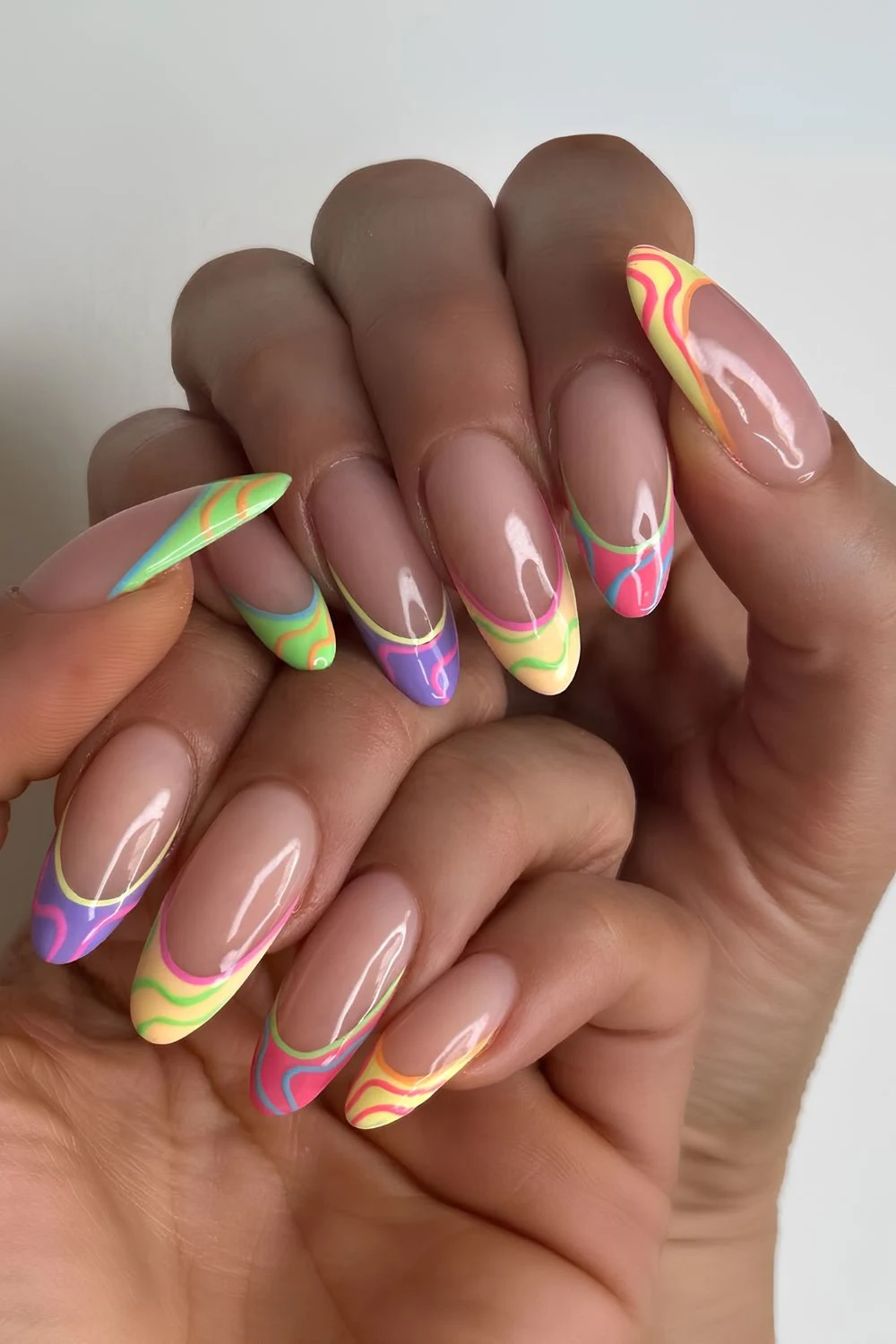 25 Cute and Colorful French Tip Nails to Copy Now 15
