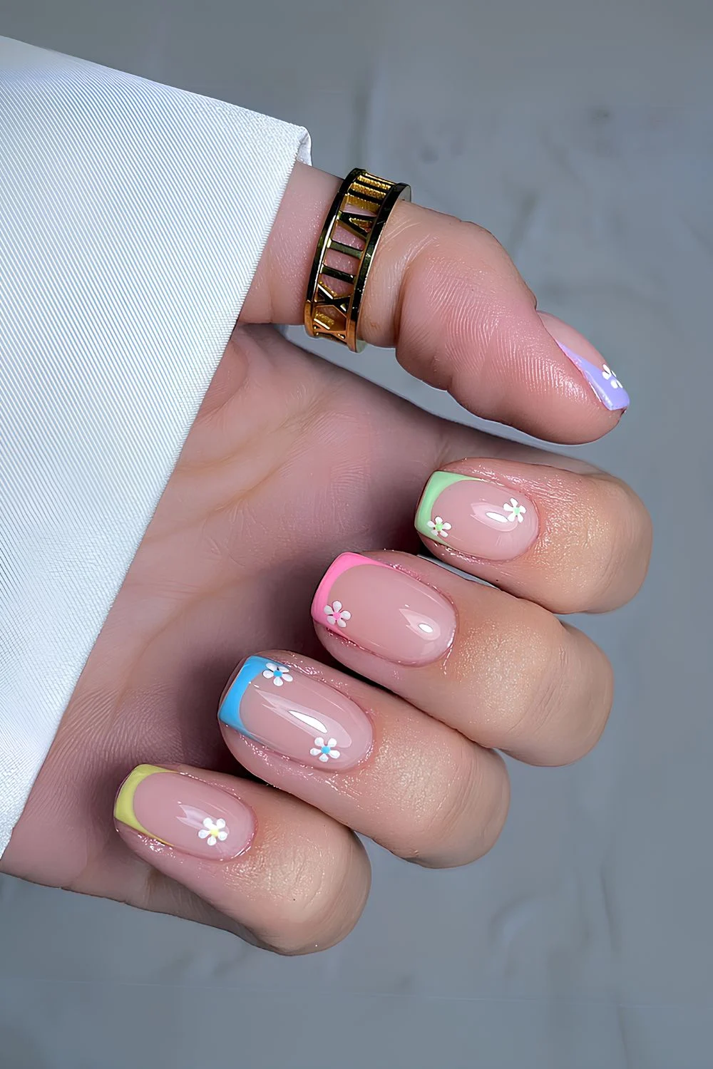 25 Cute and Colorful French Tip Nails to Copy Now 10