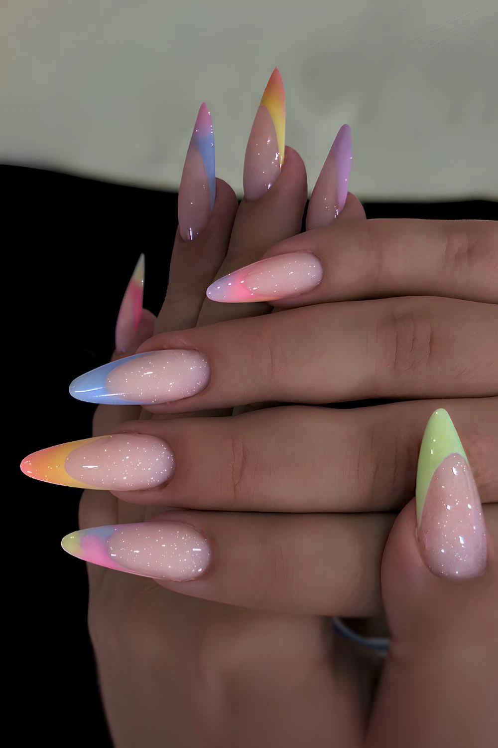 25 Cute and Colorful French Tip Nails to Copy Now 13