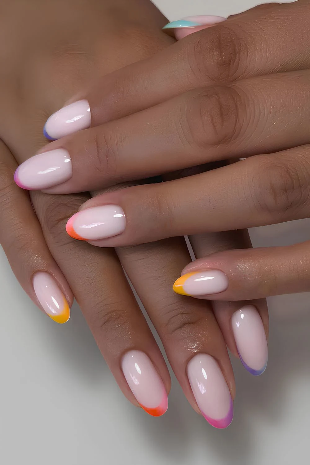 25 Cute and Colorful French Tip Nails to Copy Now 22