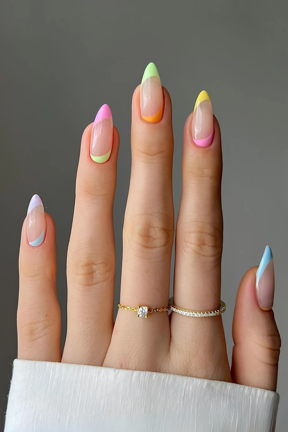 25 Cute and Colorful French Tip Nails to Copy Now 25