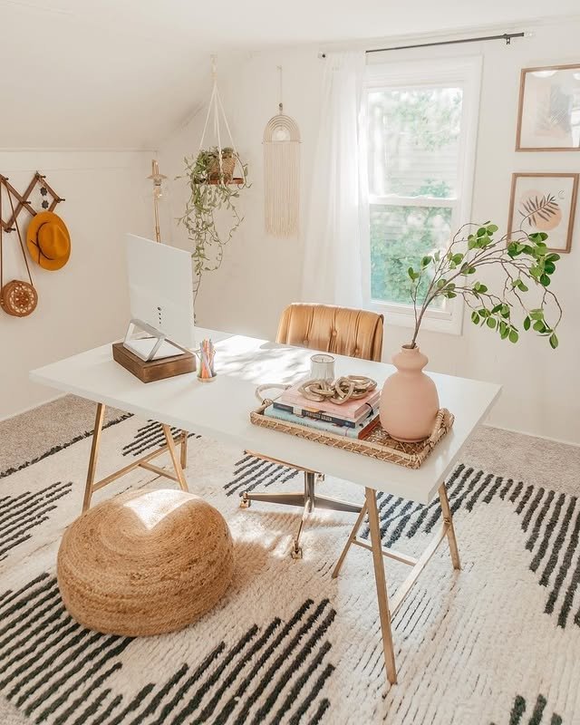 30 Easy Boho Home Office Ideas: Make Your Small Space Cozy! 29 Dreamy and Breezy