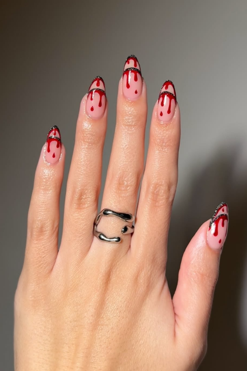 30 Halloween Nail Art Ideas 2025 for a Hauntingly Good Look 20 Drip Dead Gorgeous