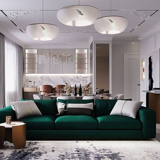 20 Modern Green Living Room Ideas: Sleek & Inviting Designs 4 Emerald Green