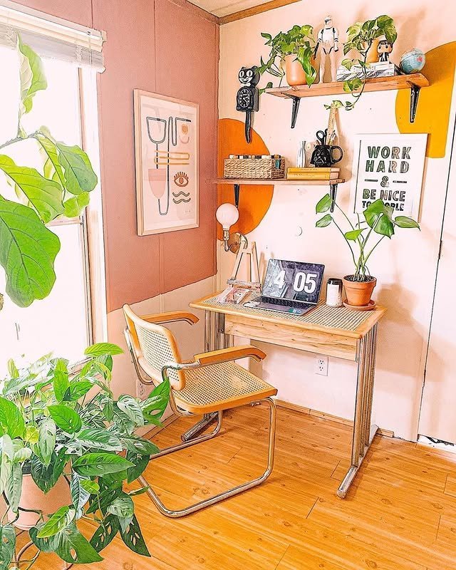 30 Easy Boho Home Office Ideas: Make Your Small Space Cozy! 10 Expressive Vibrant Boho