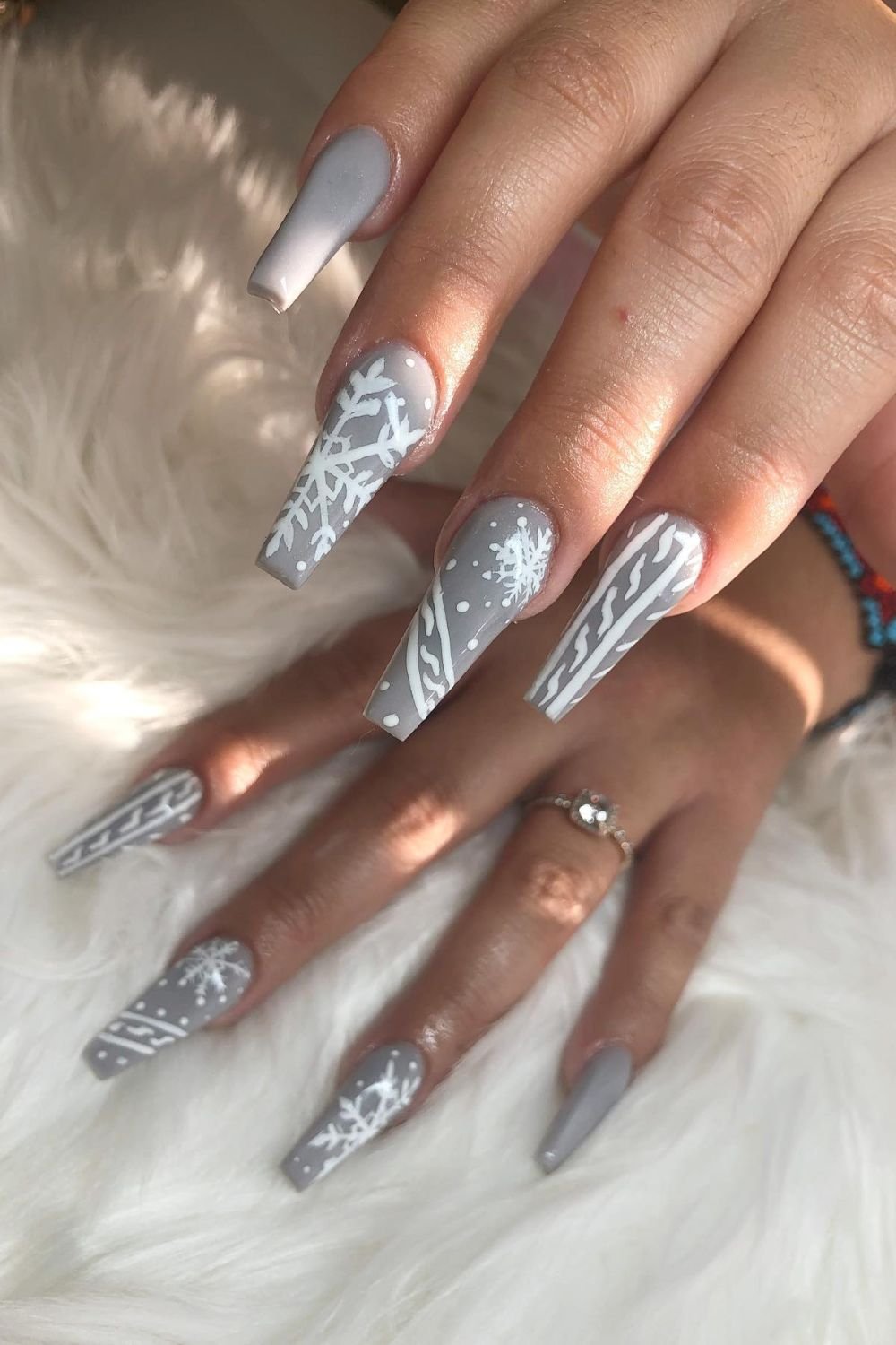 Frosty Grey and White