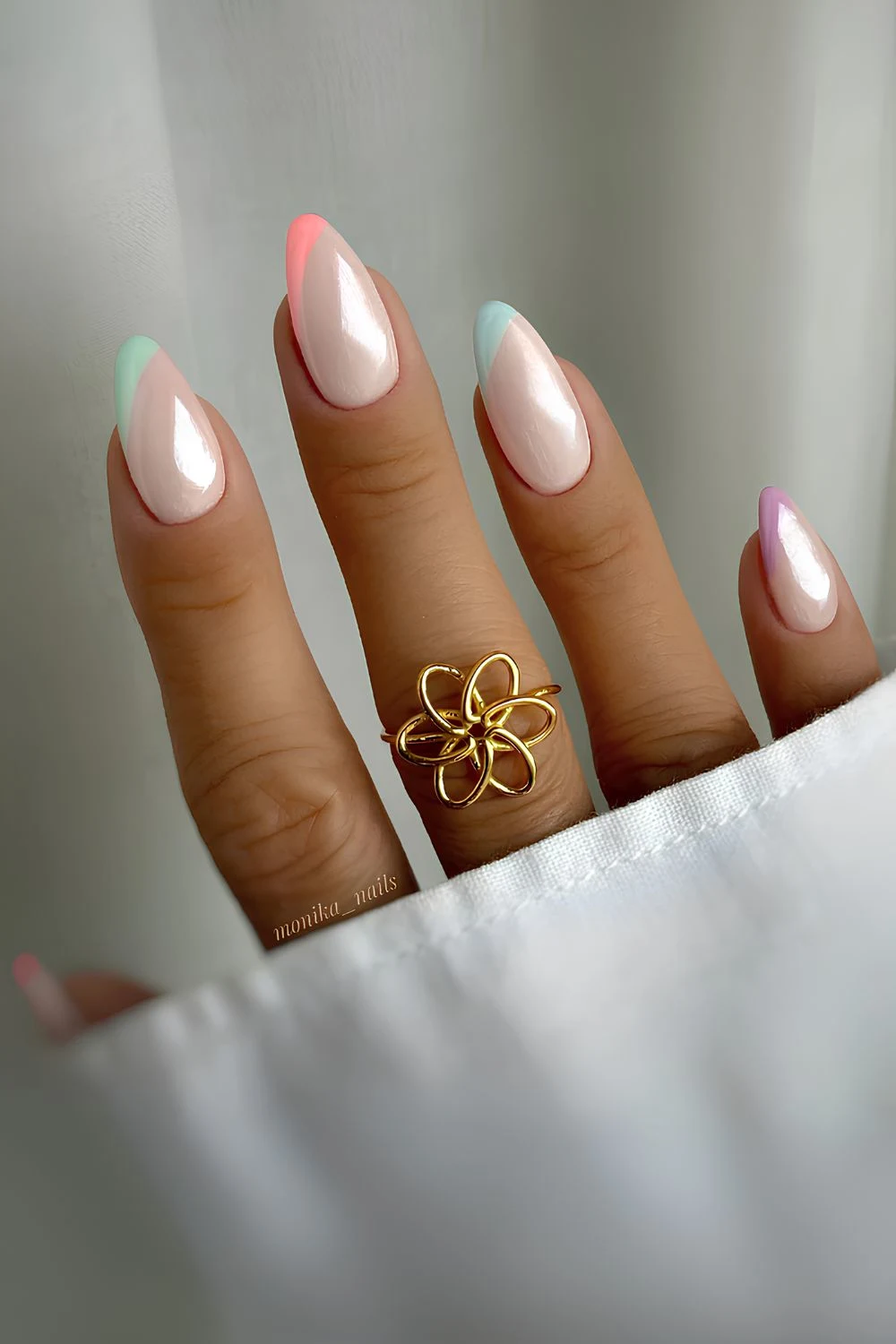 25 Cute and Colorful French Tip Nails to Copy Now 28