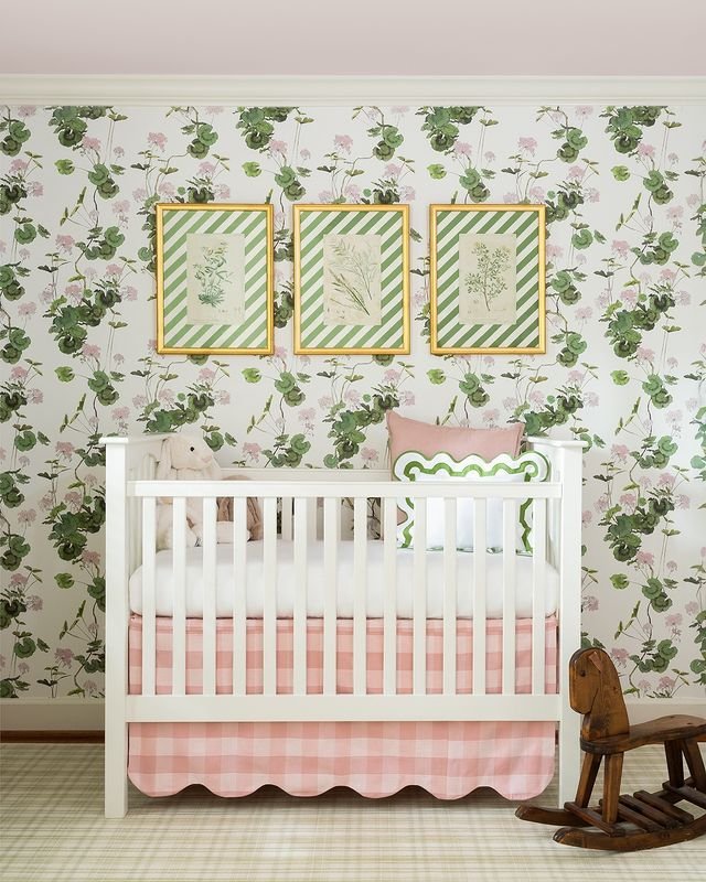 Green Foliage and Pink Flower