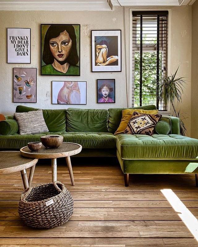 20 Modern Green Living Room Ideas: Sleek & Inviting Designs 6 Lush Green