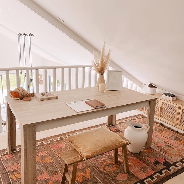 30 Easy Boho Home Office Ideas: Make Your Small Space Cozy! 28 Mezzanine Home Office