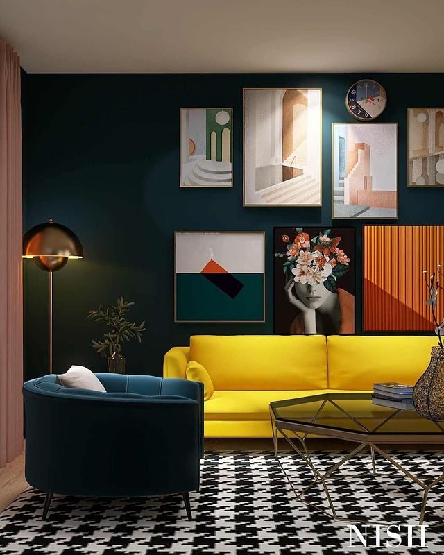 20 Elegant Teal Living Room Ideas to Elevate Your Home Décor 16 Modern Maximalist