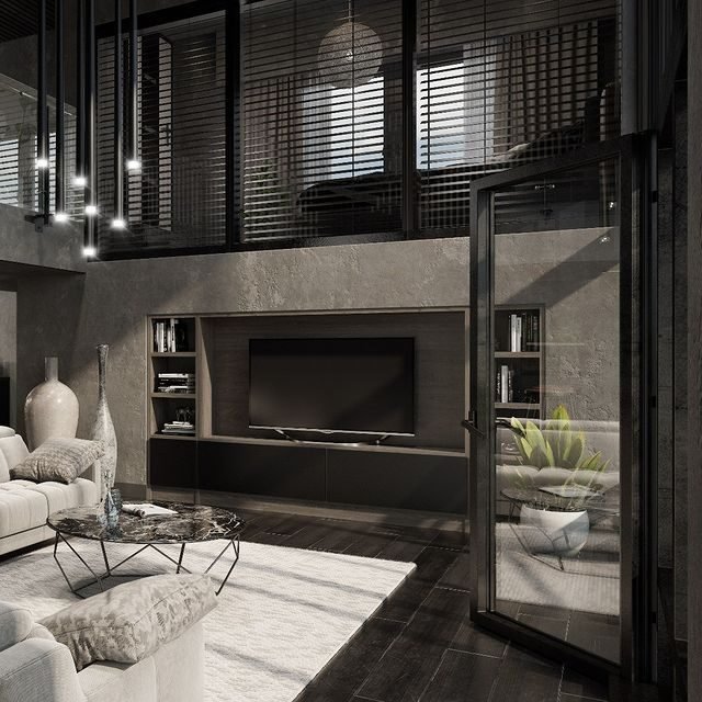 20 Masculine Living Room Ideas That Are Bold and Sophisticated 20 Moody Gray