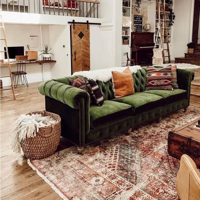 20 Modern Green Living Room Ideas: Sleek & Inviting Designs 3 Moroccan Style
