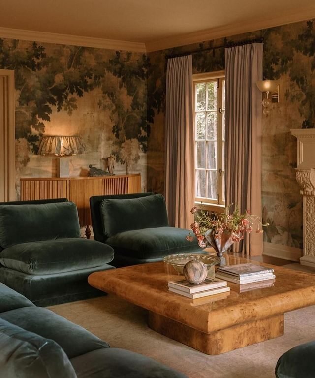 20 Modern Green Living Room Ideas: Sleek & Inviting Designs 18 Muted Greens Vintage Glam