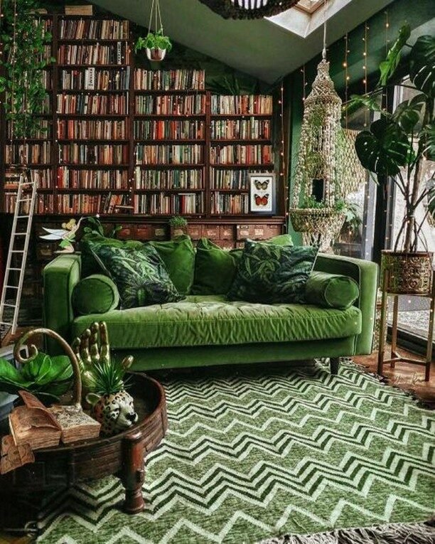 20 Modern Green Living Room Ideas: Sleek & Inviting Designs 15 Nature Forest Vibe