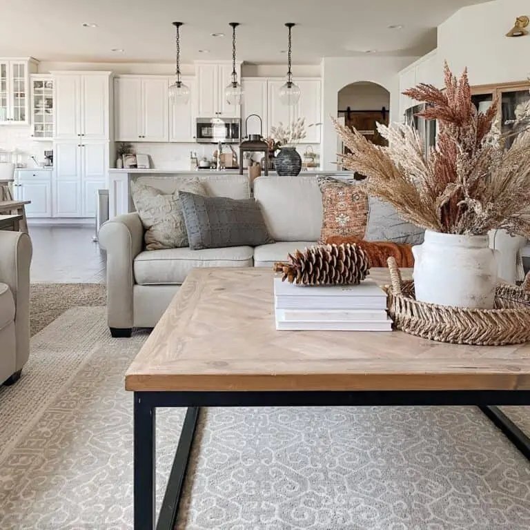 30 Fall Coffee Table Decor Ideas to Warm Up Your Home 15 Neutral Fall Coffee Table Decor