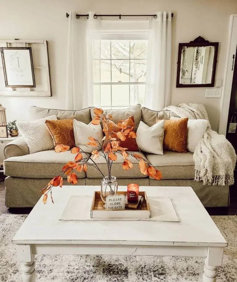 30 Fall Coffee Table Decor Ideas to Warm Up Your Home 17 Neutral Living Room Decor
