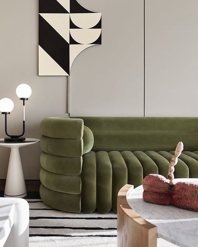 20 Modern Green Living Room Ideas: Sleek & Inviting Designs 16 Nori Green