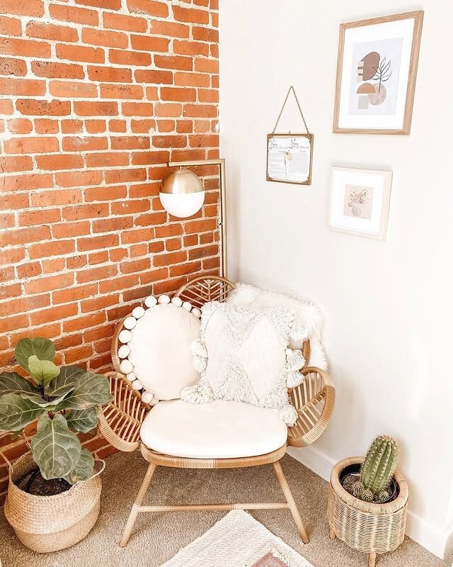 20 Boho Reading Nook Ideas: Create Your Dream Cozy Escape 5 Rattan Flower Petal Chair