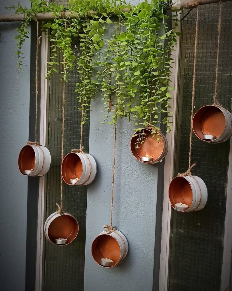 20 Garden Decor Ideas to Beautify Your Outdoor Space 8 Recycled Tin Planters