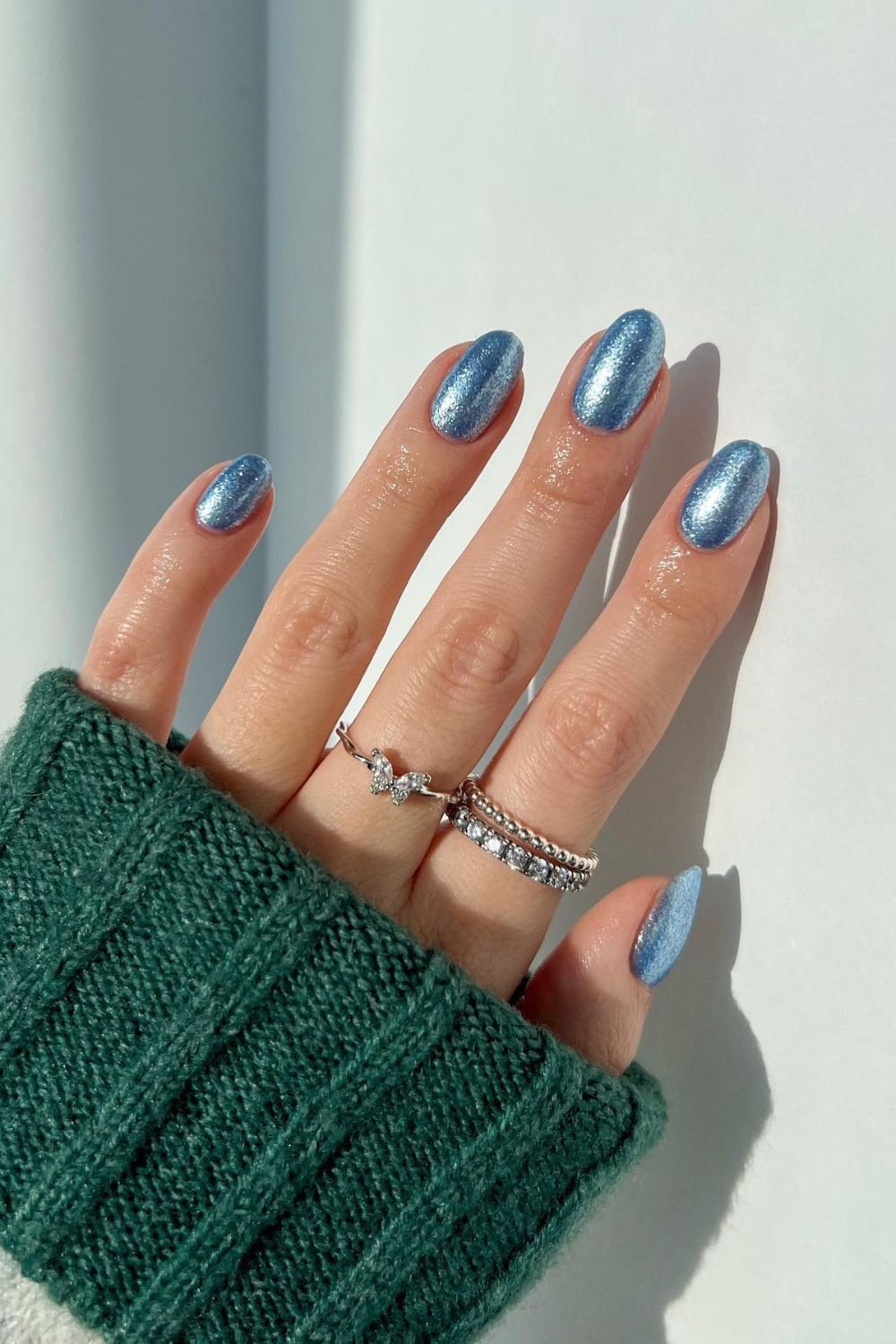 Shimmering Blue Frost