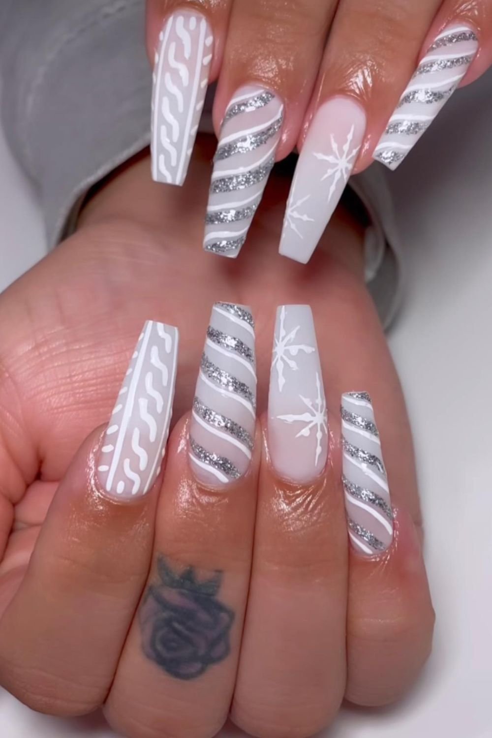 Silver Candy Stripes