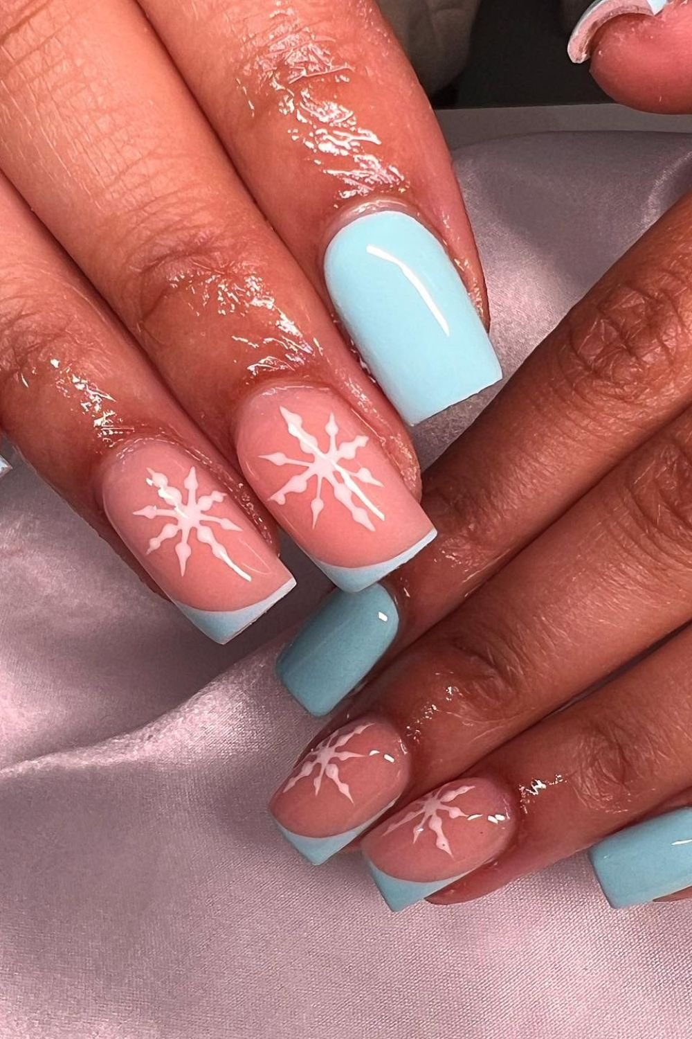 Snowflake French Tips