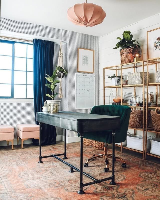 30 Easy Boho Home Office Ideas: Make Your Small Space Cozy! 6 Sophisticated Boho