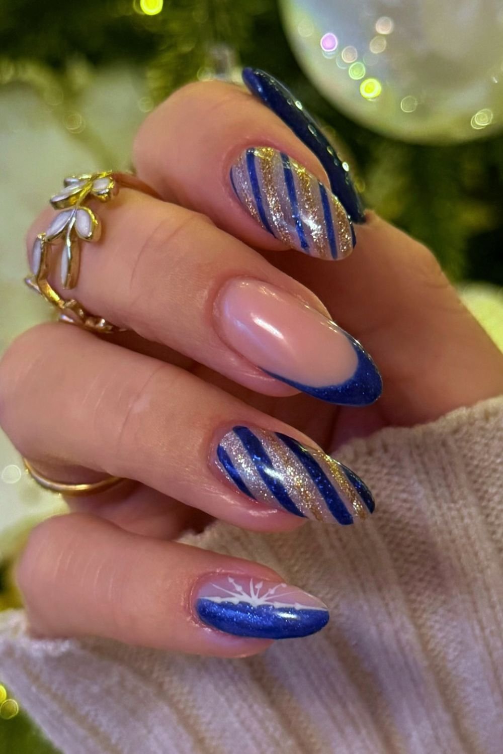 Striped Holiday Glam