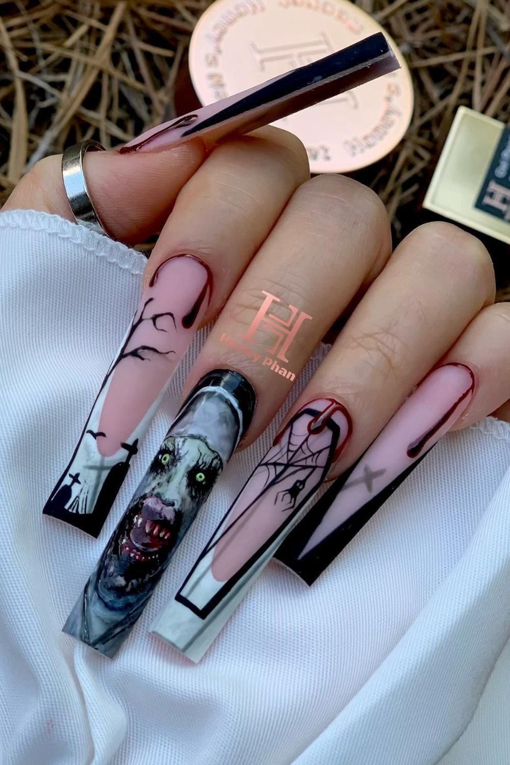 The Nun Horror Nails