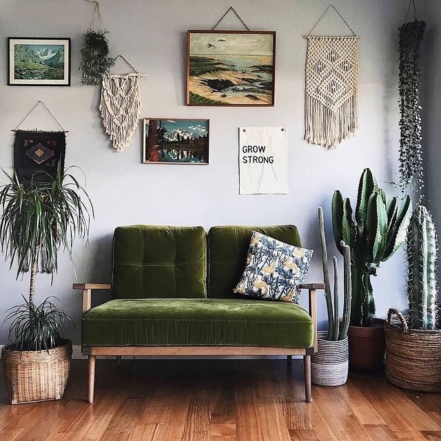 20 Modern Green Living Room Ideas: Sleek & Inviting Designs 11 Wet Dark Moss Green