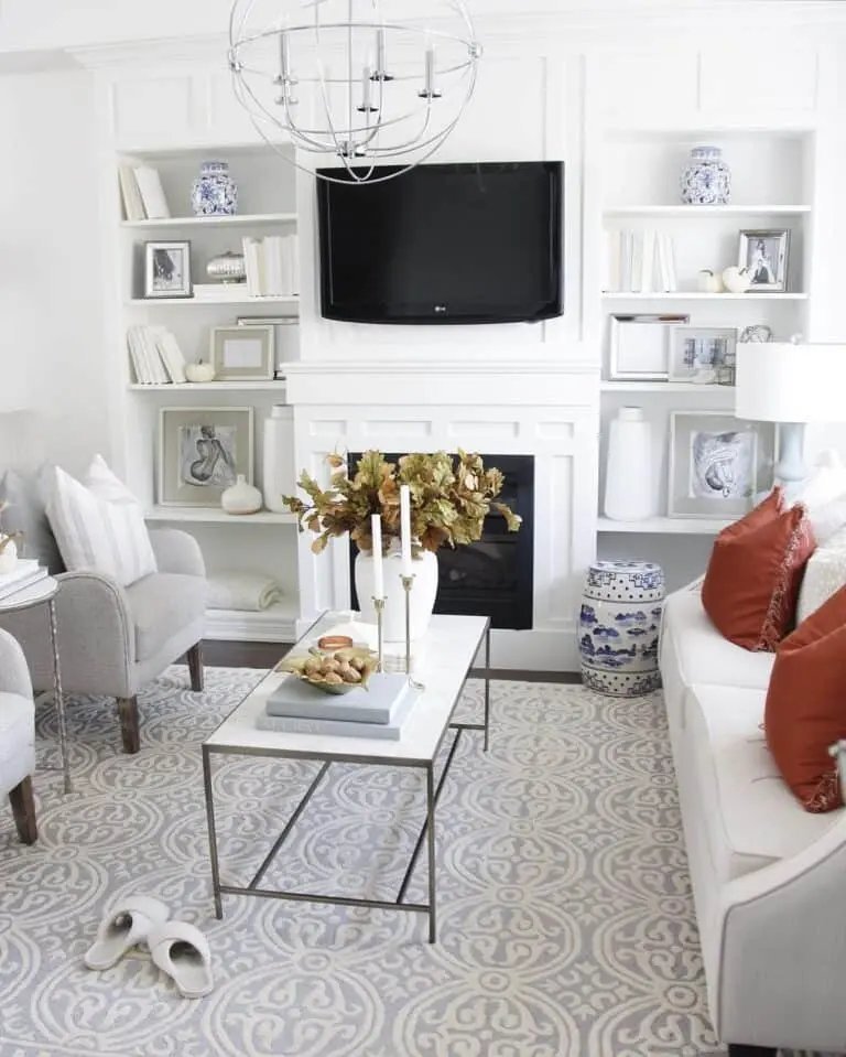30 Fall Coffee Table Decor Ideas to Warm Up Your Home 24 White Living Room Decor