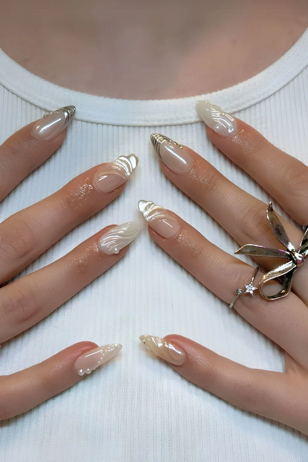 25 Elegant Neutral Nail Ideas for a Sophisticated Look 13 Pearl Nails