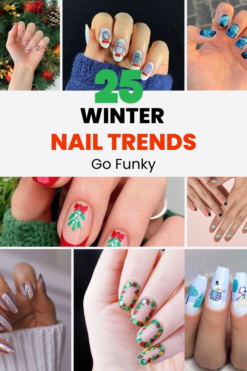 25 Funky Winter Nail Designs to Try This Season 31
