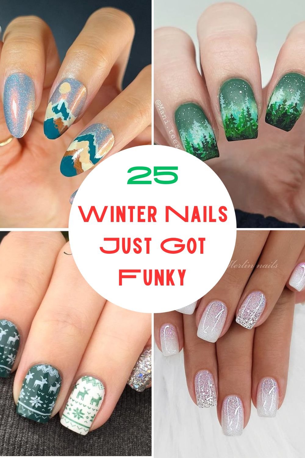 25 Funky Winter Nail Designs to Try This Season 30
