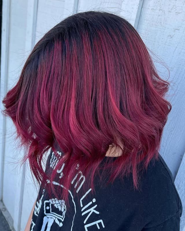 30 Gorgeous Burgundy Balayage Ideas You’ll Want to Try ASAP 14 Burgundy for Short Hair