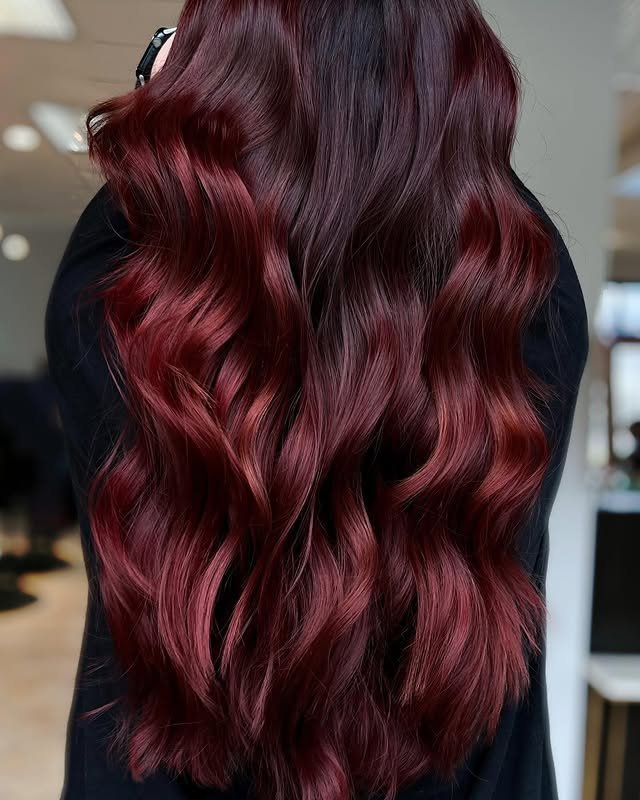 30 Gorgeous Burgundy Balayage Ideas You’ll Want to Try ASAP 2 Burgundy Root Melt