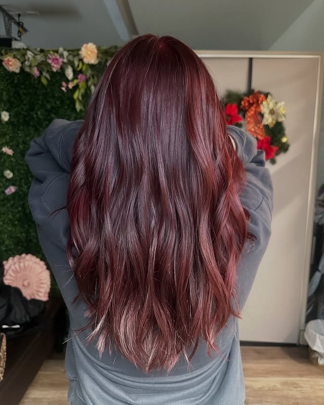 30 Gorgeous Burgundy Balayage Ideas You’ll Want to Try ASAP 19 Rich Cabernet Highlights
