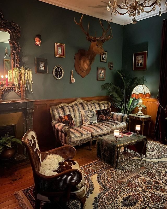 20 Elegant Teal Living Room Ideas to Elevate Your Home Décor 14 Dark Teal Academia