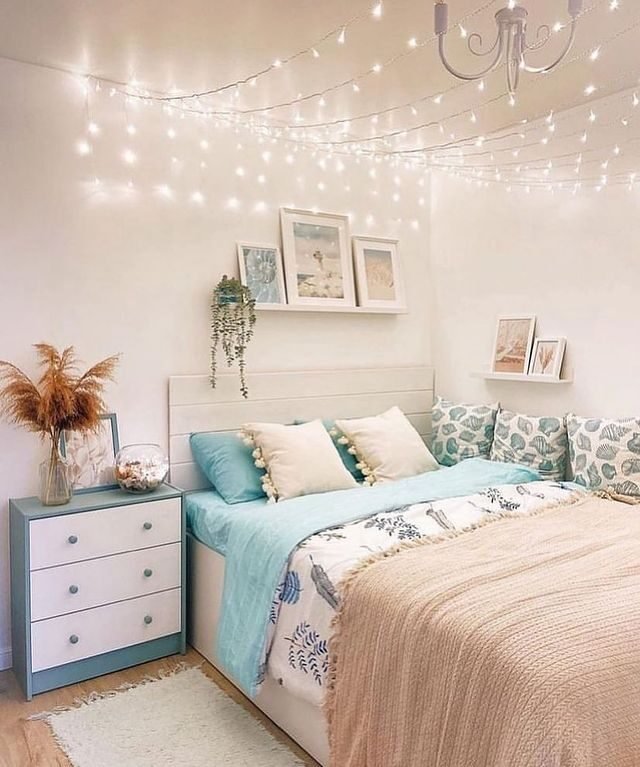 15 Blue Dorm Room Ideas for the Ultimate Student Sanctuary 13 Fairy Boho
