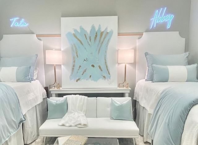 15 Blue Dorm Room Ideas for the Ultimate Student Sanctuary 12 Pastel Blue
