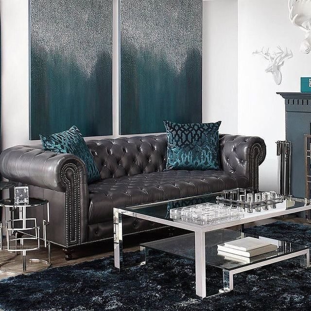 20 Elegant Teal Living Room Ideas to Elevate Your Home Décor 4 Glitz and Glam