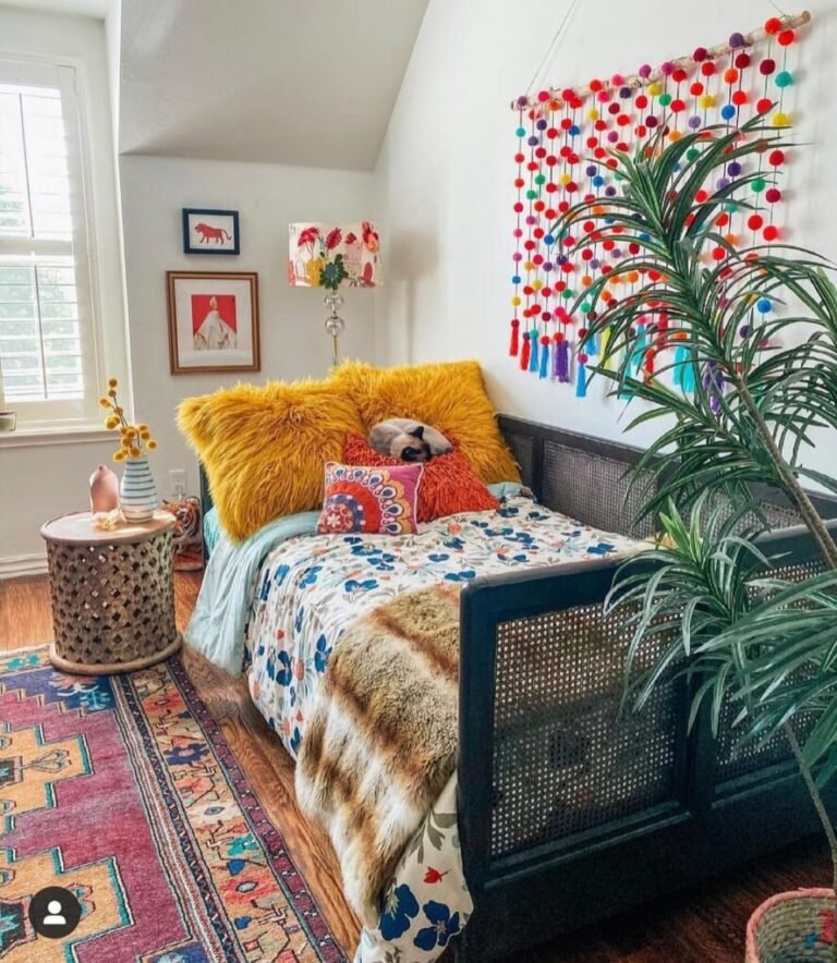 20 Boho Dorm Room Ideas to Transform Your College Space 15 Sunshine and Earth Tone