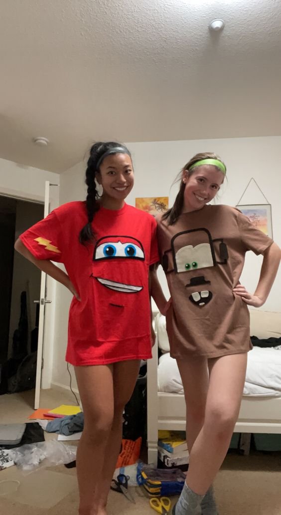 25 Best Duo Halloween Costume Inspiration for 2025 24 lightning mcqueen and mater