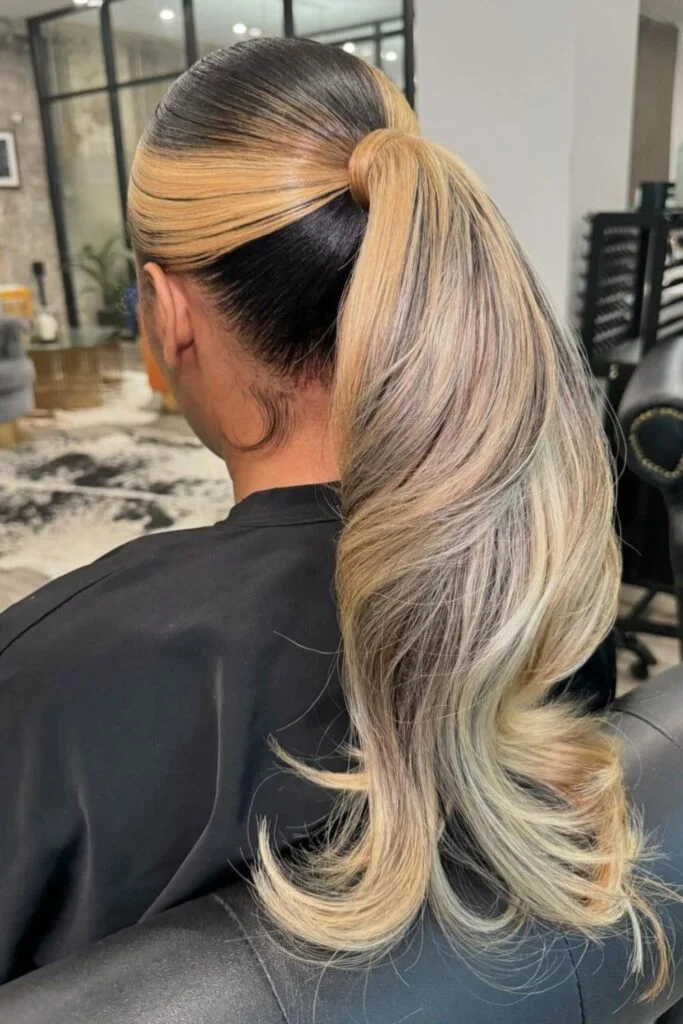 Sleek and Stylish: 20 Low Ponytail Hairstyles You’ll Love 8 Gradient Toned Low Ponytail