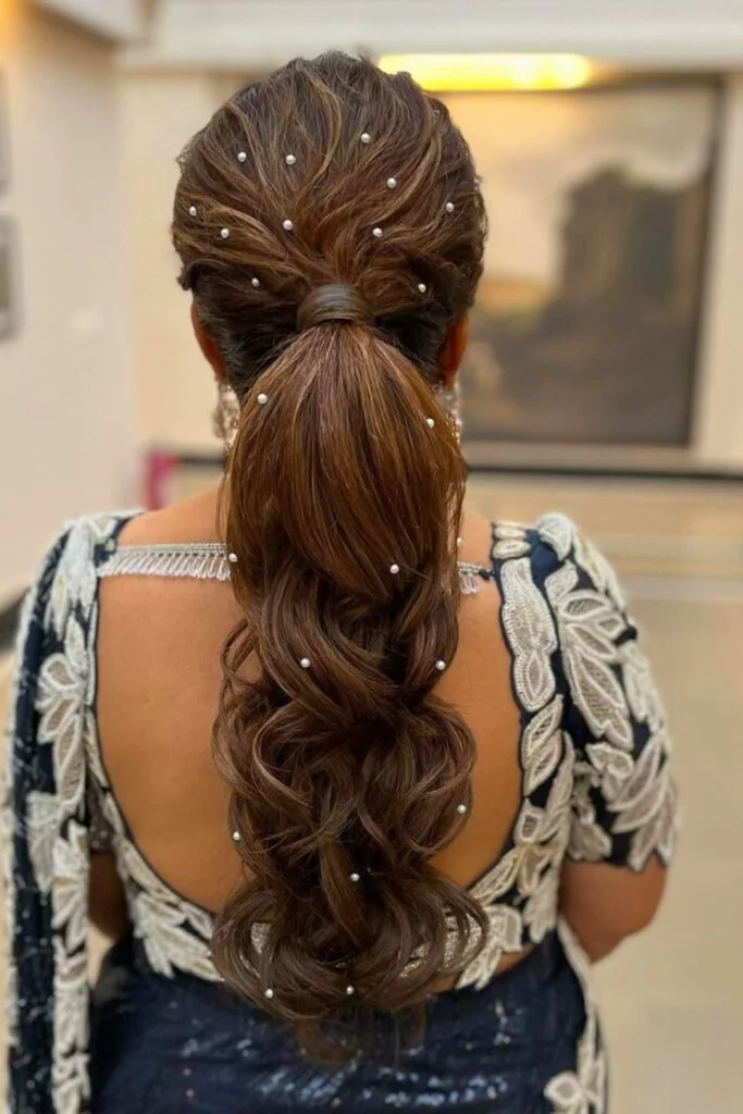 Sleek and Stylish: 20 Low Ponytail Hairstyles You’ll Love 14 Embellished Braid Low Ponytail