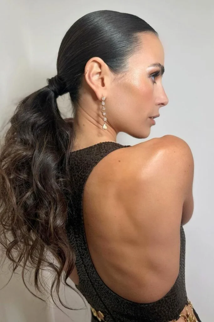 Sleek and Stylish: 20 Low Ponytail Hairstyles You’ll Love 3 Textured Waves Low Ponytail