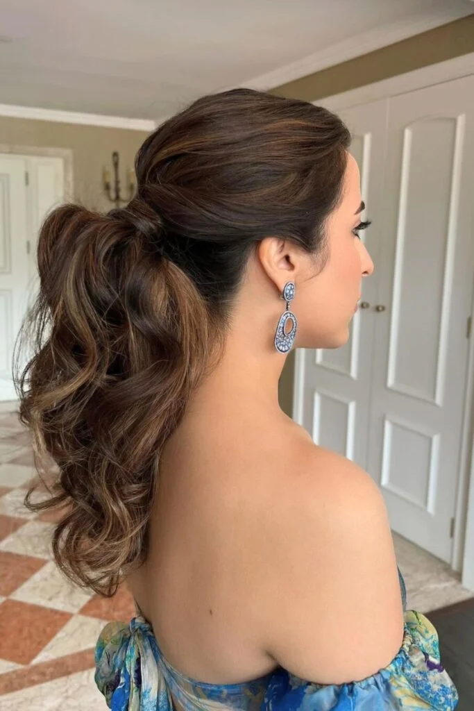 Sleek and Stylish: 20 Low Ponytail Hairstyles You’ll Love 4 Romantic Tousled Low Ponytail