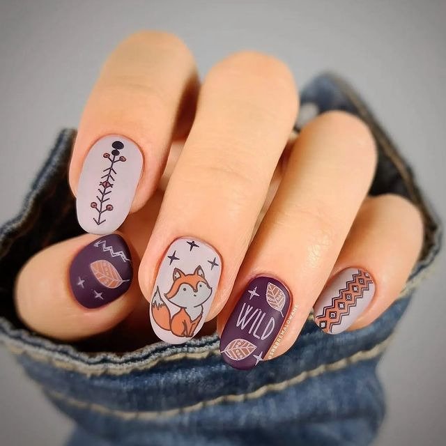 30 Winter Dip Nail Designs That Will Warm Up Your Style 24 Arctic Fox Winter Dip Nails